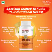 2 - GNC Select One Daily Multivitamin,  30 tablet(s)  Unflavoured 