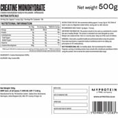 3 - Myprotein Creatine Monohydrate,  Unflavoured  1.1 lb 