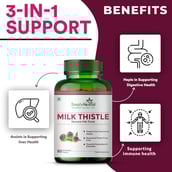 3 - Simply Herbal Milk Thistle 500mg,  60 capsules 