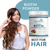 6 - Simply Herbal Plant Based Biotin,  300 g  Unflavoured 