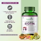 5 - Simply Herbal Plant Based Biotin with Keratin & Calcium, 60 tablet(s) Unflavoured