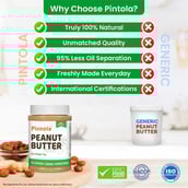 8 - Pintola All Natural Peanut Butter,  2.5 kg  Creamy 