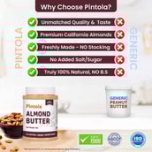 3 - Pintola All Natural Almond Butter,  Creamy  1 kg 