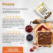 8 - Pintola High Protein Peanut Butter,  1 kg  Dark Chocolate Crunchy 
