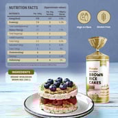 4 - Pintola Wholegrain Brown Rice Cakes,  Unsalted  130 g 