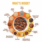 3 - Pintola Muesli,  800 g  Choco Berry Crunch with 25% Millet (Pouch) 