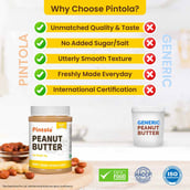3 - Pintola Honey Peanut Butter,  0.350 kg  Creamy 