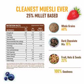 5 - Pintola Muesli,  800 g  Choco Berry Crunch with 25% Millet (Pouch) 
