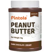 1 - Pintola Dark Chocolate Peanut Butter,  1 kg  Creamy 