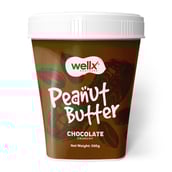 1 - WellX Peanut Butter,  500 g  Chocolate Crunchy 