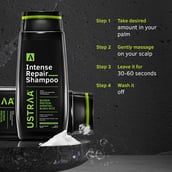 4 - Ustraa Intense Repair Shampoo, 250 ml with Keratin & Black Rice