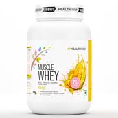 1 - Healthfarm Muscle Whey,  2.2 lb  Mango 