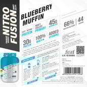 3 - Healthfarm HF Series Nitro Fusion Whey Isolate,  4.4 lb  Blueberry Muffin 