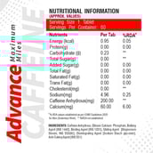 4 - Healthfarm Advance Caffeine,  60 tablet(s)  Unflavoured 