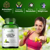 3 - Simply Herbal Green Tea Extract 500mg,  80 veggie capsule(s)  Unflavoured (Pack of 2) 