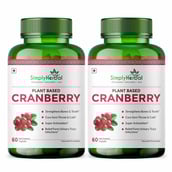 1 - Simply Herbal Cranberry (Pack of 2),  60 capsules 