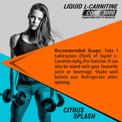 3 - Healthfarm HF Series Liquid L-Carnitine Core 3000,  450 ml  Citrus Splash 