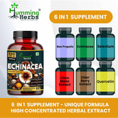 7 - Humming Herbs Echinacea 1200mg,  60 capsules 