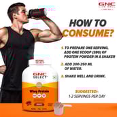 6 - GNC Select Whey Protein,  4.4 lb  Chocolate (with Shaker) 