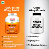 8 - GNC Select Whey Protein,  4.4 lb  Cookies & Cream (with Shaker) 