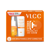 1 - VLCC Vitamin C Facial Kit,  135 g  with Free Vitamin C Serum 