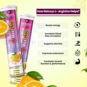 4 - Naturyz L-Arginine Max 2600 Flavour Orange, 60 tablet(s)
