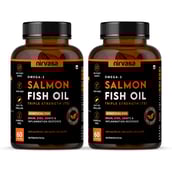 1 - Nirvasa Salmon Fish Oil Triple Strength (Pack of 2), 60 capsules