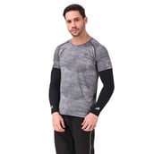 2 - Redesign Nylon Compression Arm Sleeves,  Black  Medium 