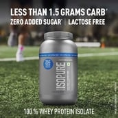5 - Isopure 100% Whey Protein Isolate with Less Than 1.5 Grams Carbs,  2.2 lb  Creamy Vanilla (10% Extra Free) 