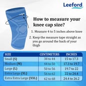 3 - Leeford Soft Designer Knee Cap,  Blue  Small 