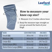 3 - Leeford Soft Designer Knee Cap,  Grey  Large 
