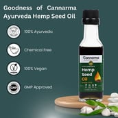 6 - Cannarma Cold Pressed Omega 3-6-9 Hemp Seed Oil,  100 ml  for All Hair Types 