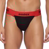 1 - Omtex Rio Supporter Back Covered for Men,  Medium  Red 
