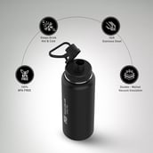 1 - MuscleBlaze Sports Insulated Bottle,  Stealth Black  1 L