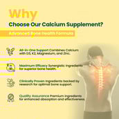 4 - Vaamveda Calcium+ with Vitamin D3 & K2,  60 tablet(s)  Unflavoured 