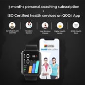 2 - GOQii Smart Vital Ultra Smartwatch,  Jet Black 
