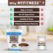 3 - Myfitness Coffee Peanut Butter,  510 g  Smooth 
