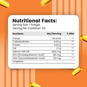 6 - Nirvasa Omega 3 Salmon Fish Oil,  60 softgels 