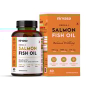 1 - Nirvasa Omega 3 Salmon Fish Oil,  60 softgels 