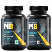 MuscleBlaze MB-VITE Daily Multivitamin & Fish Oil 30 caps Combo