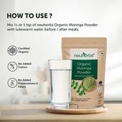 5 - Neuherbs Organic Moringa Powder,  100 g 