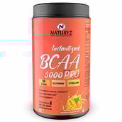1 - Naturyz Instantized BCAA 5000 PRO, 0.66 lb 30 Servings Mango Orange Mix