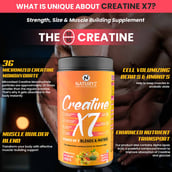 4 - Naturyz Creatine X7 Post-Workout Drink,  Mix Fruit Cocktail  0.99 lb 
