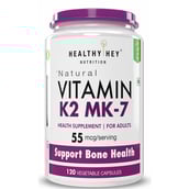 1 - HealthyHey Nutrition Vitamin K2 MK7,  Unflavoured  120 capsules 