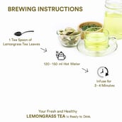 5 - The Tea Ark Lemongrass Tea Leaves,  Moroccan Mint - Tin  50 g 