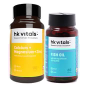 HealthKart HK Vitals Fish Oil 60 Caps & Calcium 90 Tabs Combo