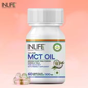 9 - INLIFE 100% Pure MCT Oil,  60 veggie capsule(s)  Unflavoured 