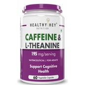 1 - HealthyHey Nutrition Natural Caffeine & L-Theanine,  60 capsules  Unflavoured 
