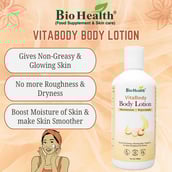 2 - Bio Health VitaBody Body Lotion,  200 ml  for Non-Greasy & Glowing Skin 