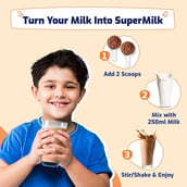 5 - Supermilk Height+ for 8-12 Yrs Personalized Protein & Nutrition Drink Mix Powder, 400 g Double Chocolate